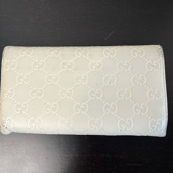 Gucci gucisima Bowie 388679 off white long wallet - Picture 9 of 14